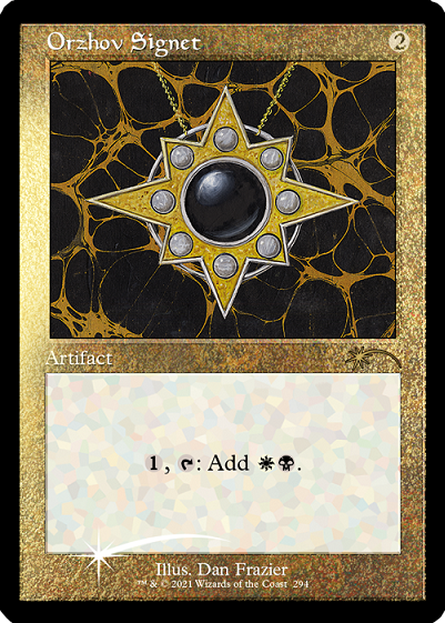 Orzhov Signet (Retro) (Etched Foil) [Secret Lair Drop Series]