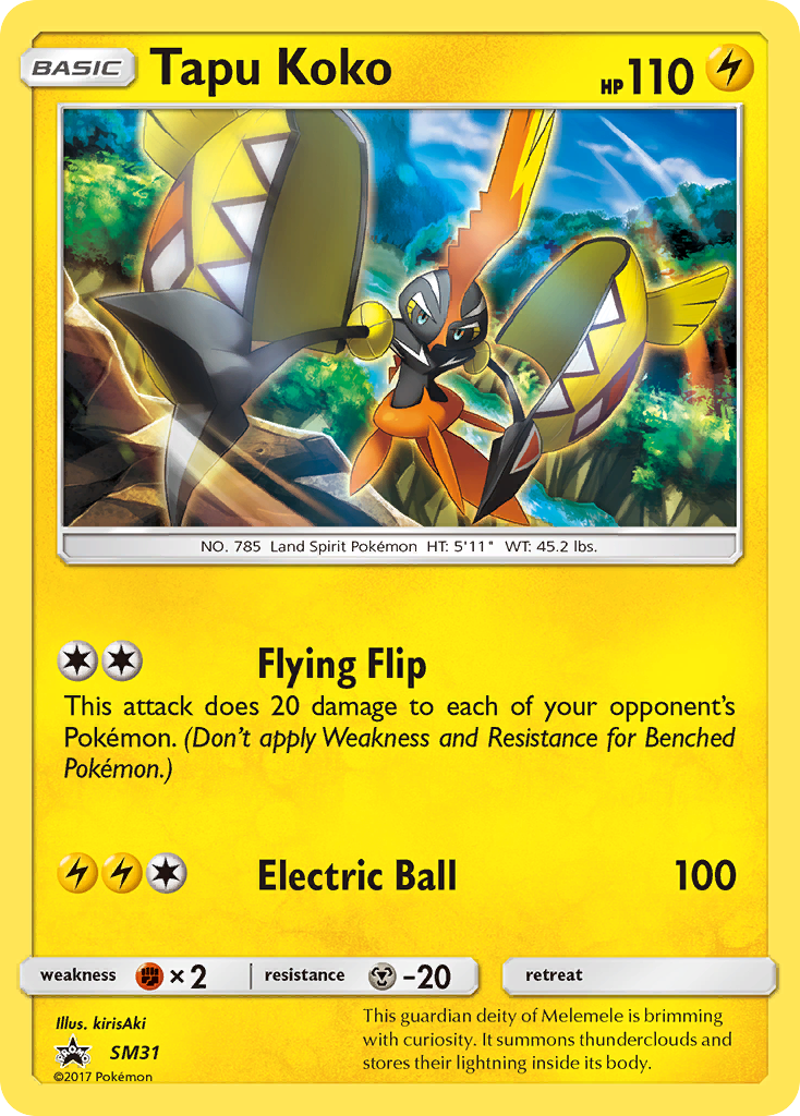 Tapu Koko [SM Black Star Promos]